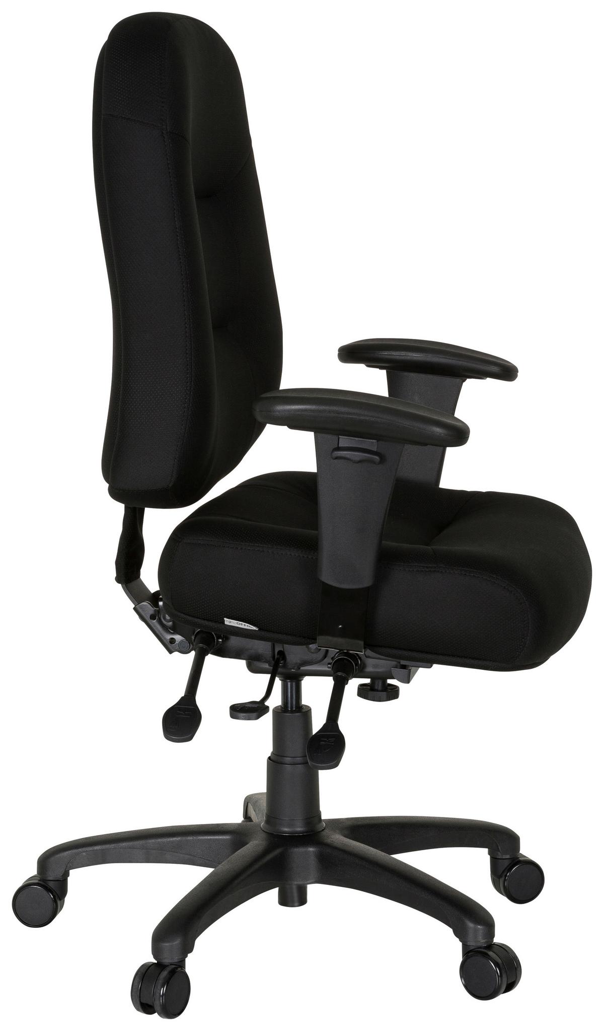 Pisarniški Stol Zenit Xxl, Črna - črna, Basics, umetna masa/tekstil (76/119/69cm) - MID.YOU