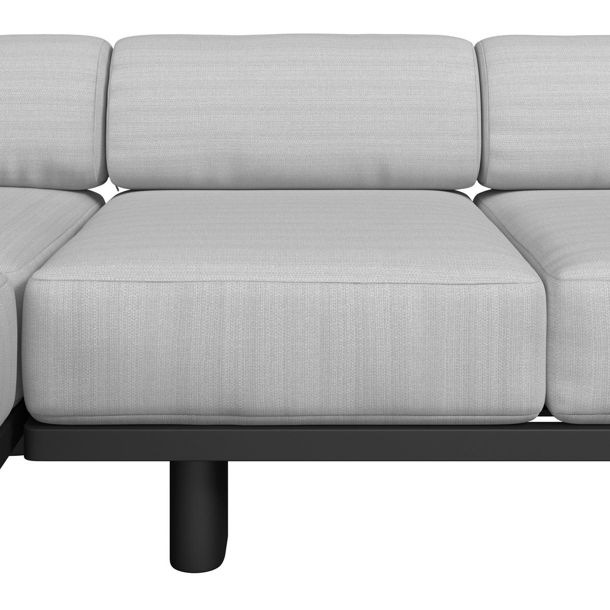 Garnitură grădină Lumea - gri deschis/gri închis, Modern, plastic/metal - Bessagi Garden