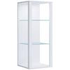 Viseča Vitrina Glasol M, Bela - bela, Design, steklo/leseni material (35/90/35cm) - MID.YOU
