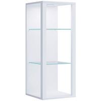 Viseča Vitrina Glasol M, Bela - bela, Design, steklo/leseni material (35/90/35cm) - MID.YOU