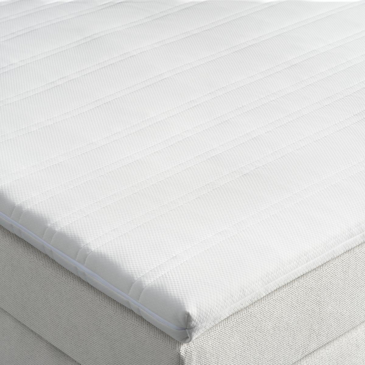 lit boxspring in Grau ca. 160x200cm - gris/couleur zinc, Konventionell, textile/bois (160/200cm) - Premium Living