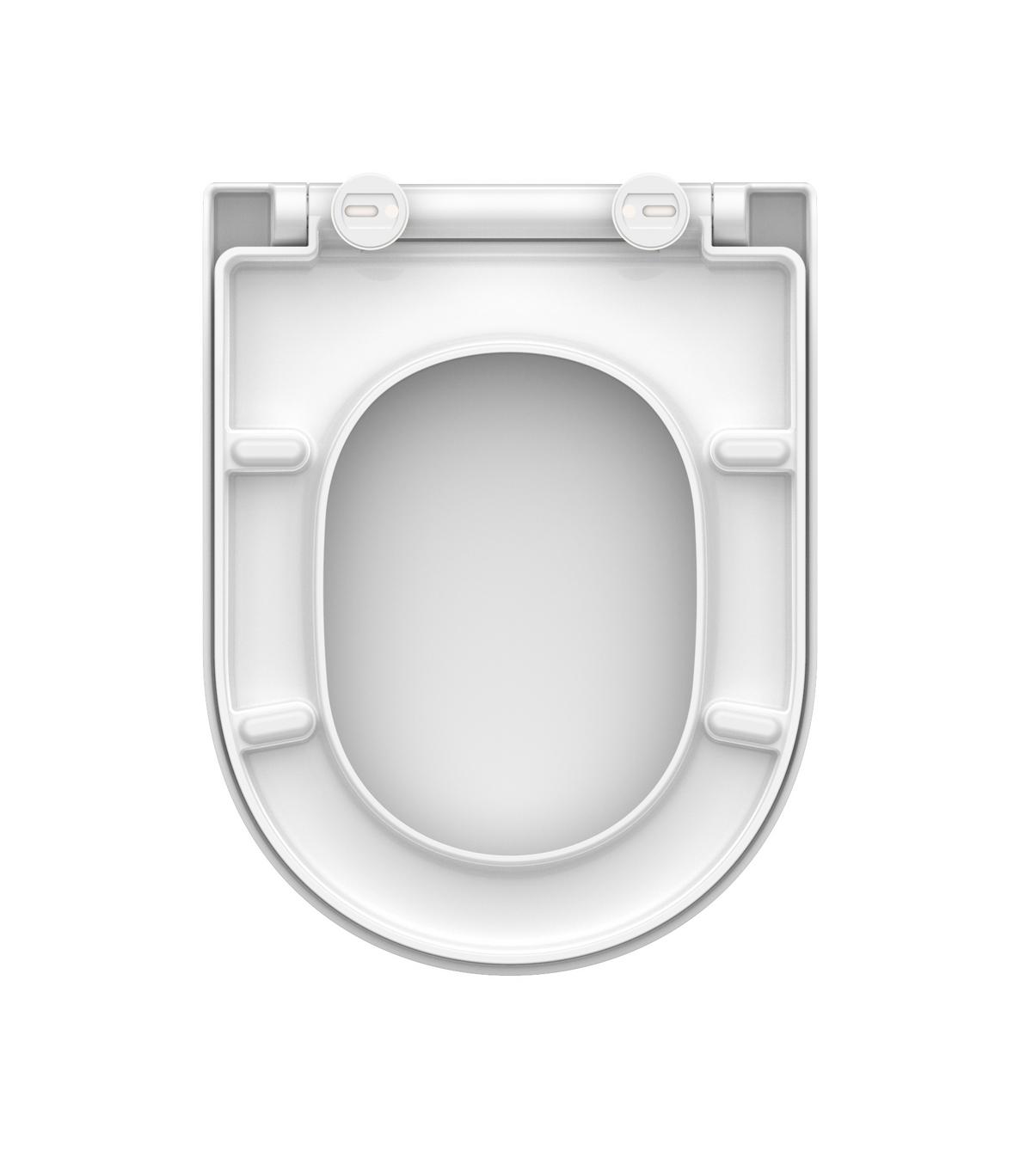 WC-Sitz mit Absenkautomatik in Weiss - Weiss, Kunststoff (34,5/2/45,5cm) - Schütte