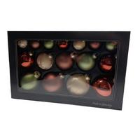 ZESTAW BOMBEK CHOINKOWYCH 684-1600-999 - różnokolorowy, Basics, szkło (36/22,5cm)