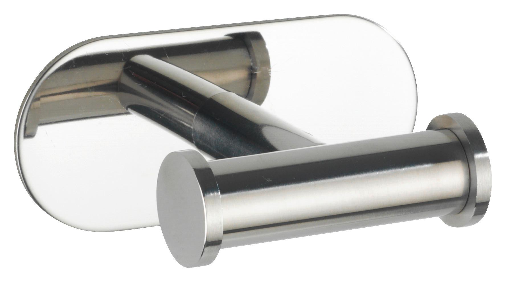 Doppelhaken Turbo in Chromfarben - Chromfarben, MODERN, Metall (10/4,5/6,5cm) - Modern Living