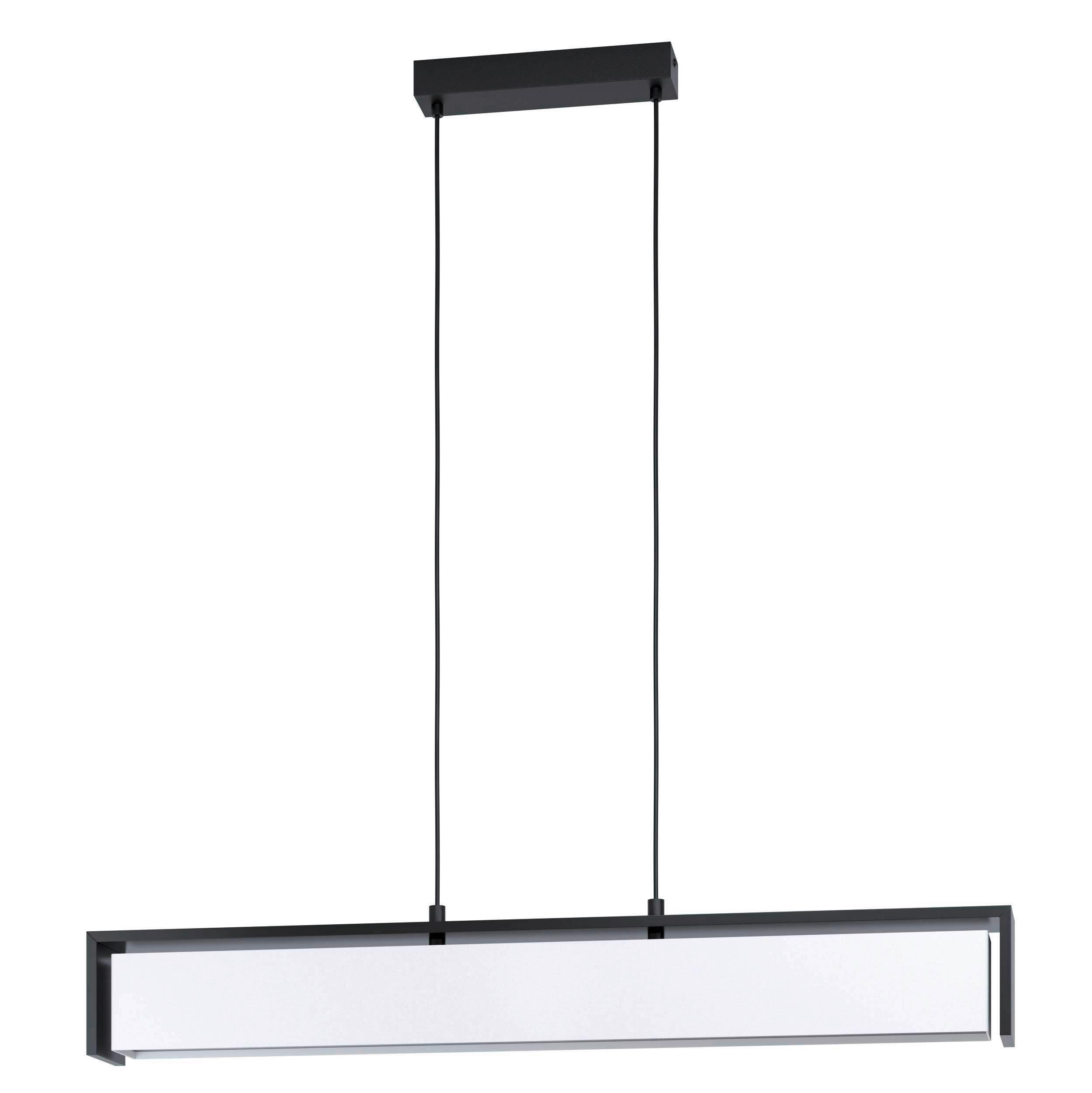 Led-hängeleuchte 900075* Valdelagrano-Z - Weiss/Schwarz, Design, Holz/Textil (100/10,5/110cm) - Eglo