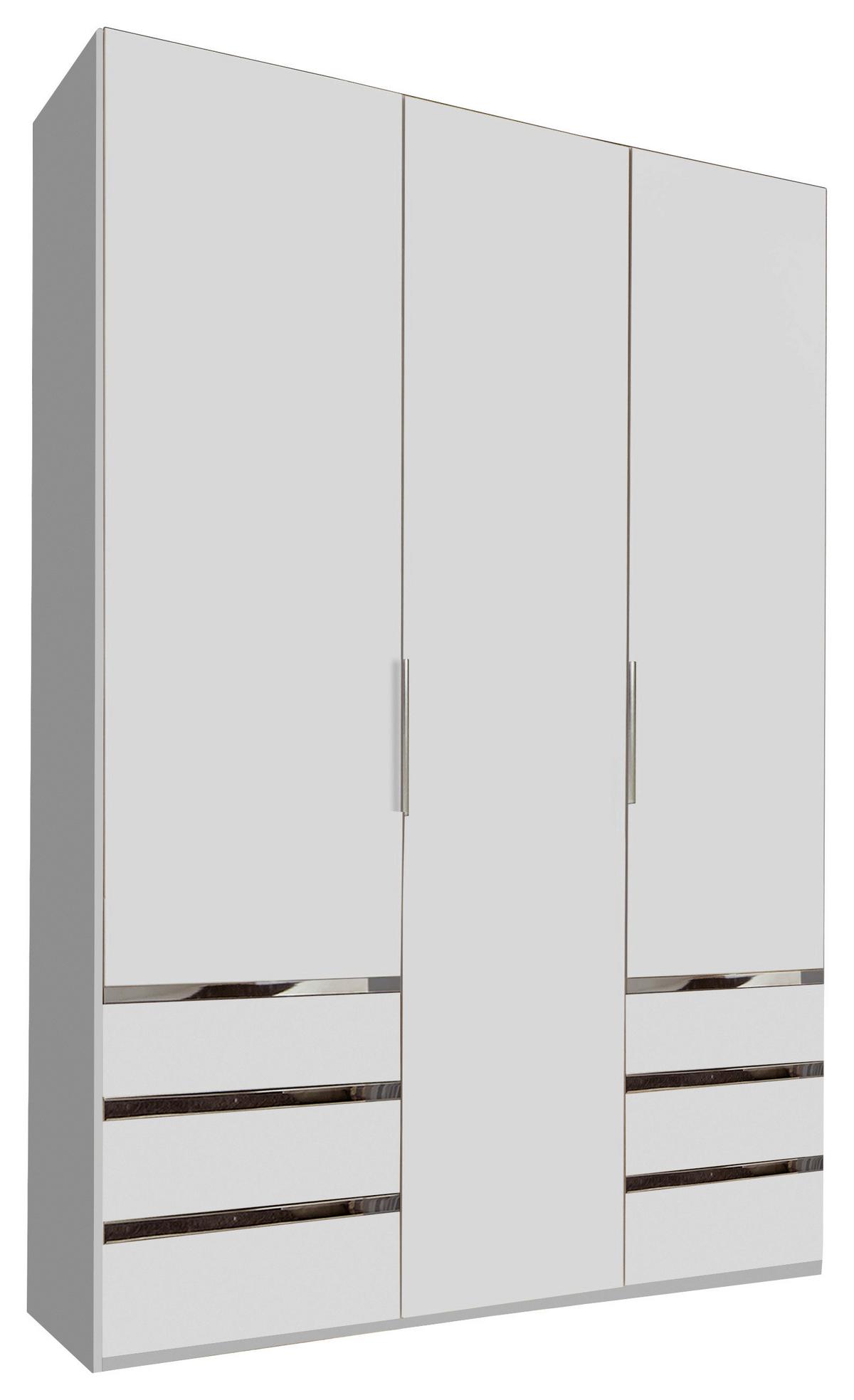 Ormar S Klasičnim Vratima Level 36a - bijela/boje kroma, Moderno, drvni materijal/metal (150/216/58cm) - Modern Living