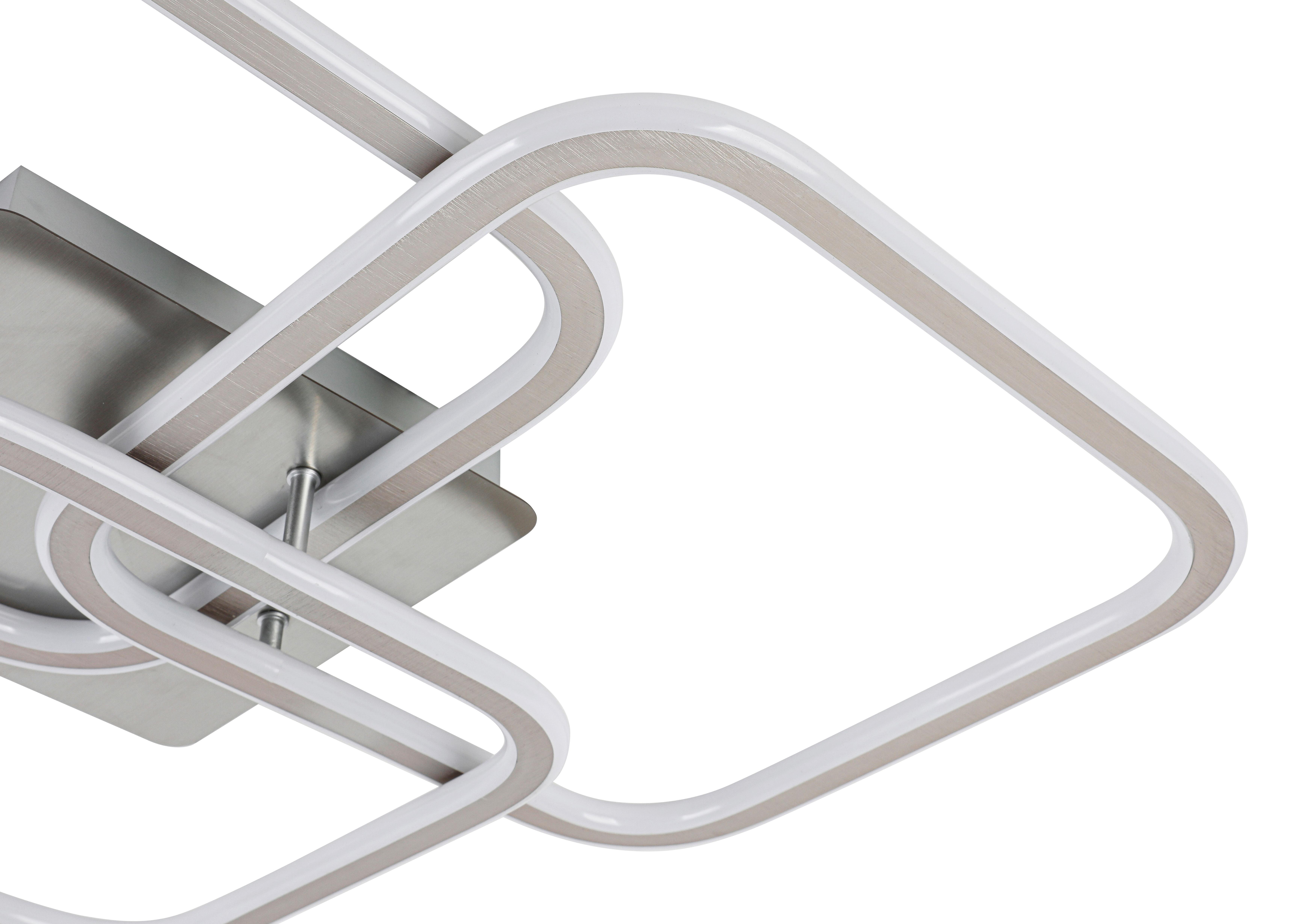 LED-TAKLAMPA SIOP - vit/aluminiumfärg, Modern, metall/plast (61/57/9cm) - Mömax