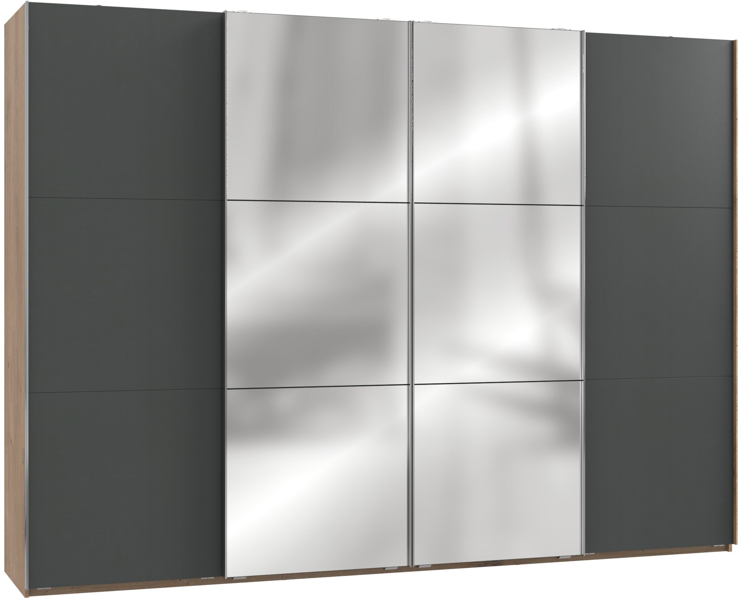 Ormar S Kliznim Vratima Level 36a - boje grafita/boje hrasta, Moderno, drvni materijal (300/216/65cm) - Modern Living