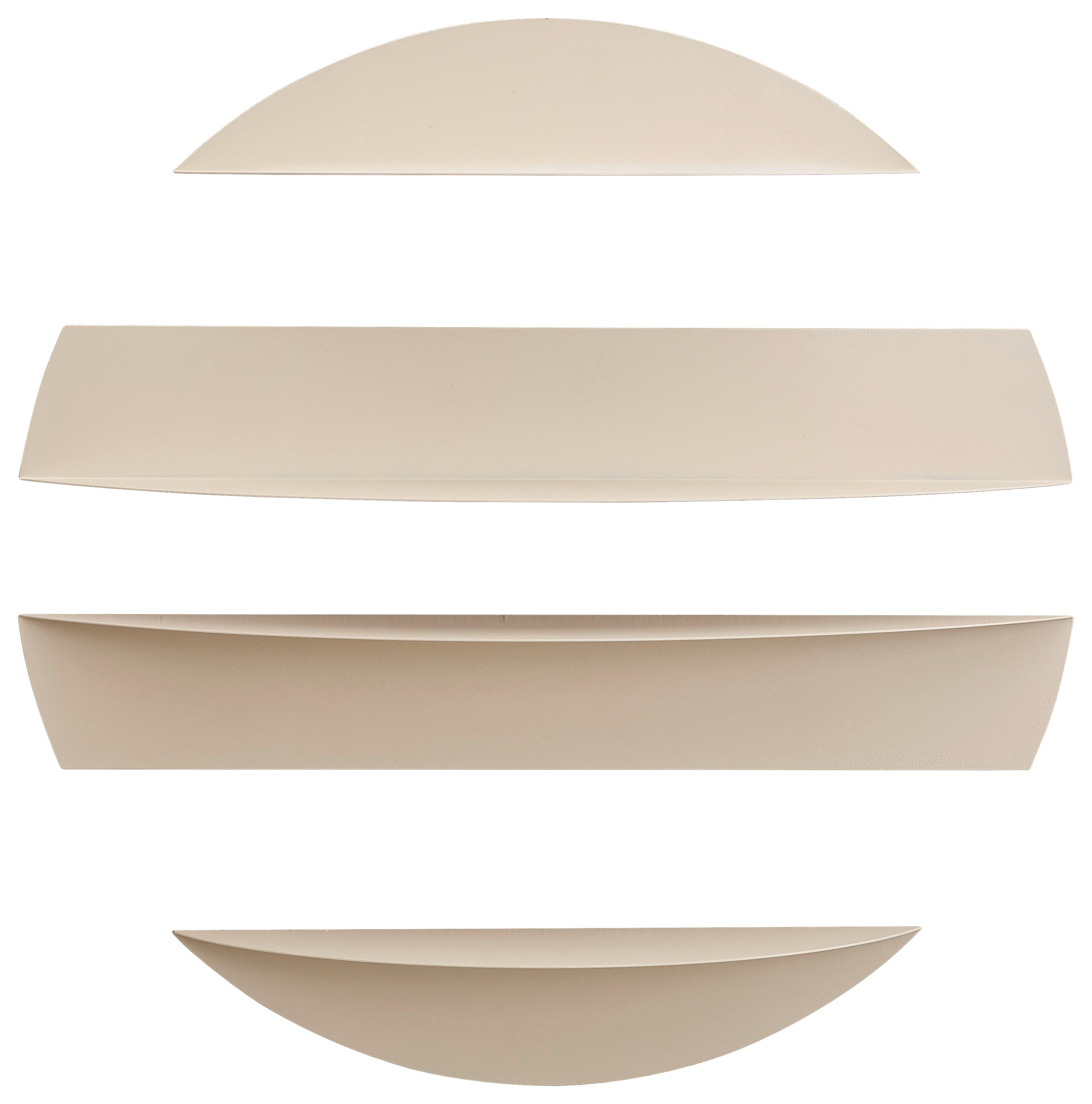 REGAŁ ŚCIENNY DUFFY - kaszmir, Basics, metal (76/76/18.5cm) - Xora