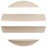 REGAŁ ŚCIENNY DUFFY - kaszmir, Basics, metal (76/76/18.5cm) - Xora