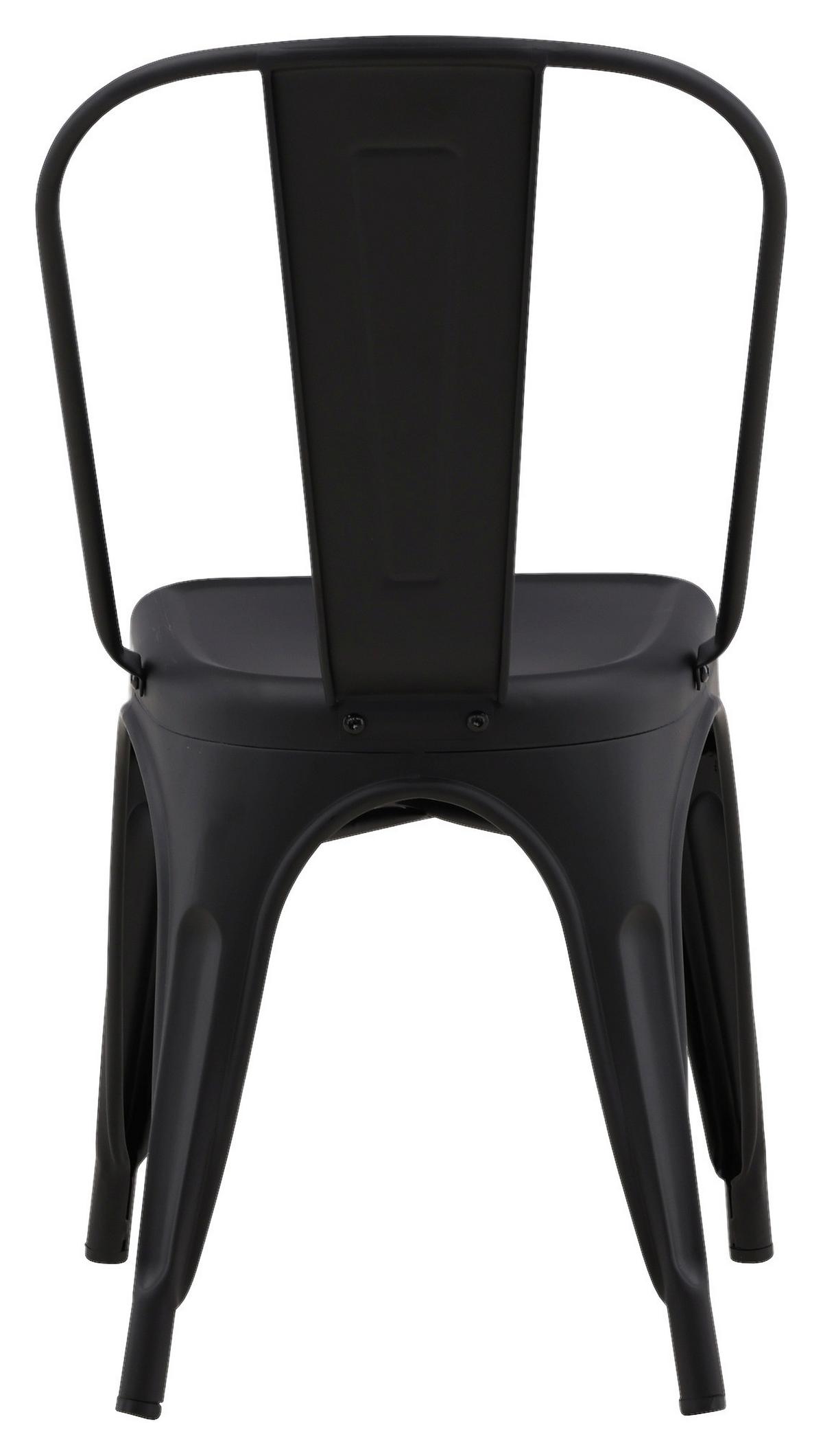 STUHL-SET TEMPE - Schwarz, Design, Metall (45/85/53cm) - Livetastic