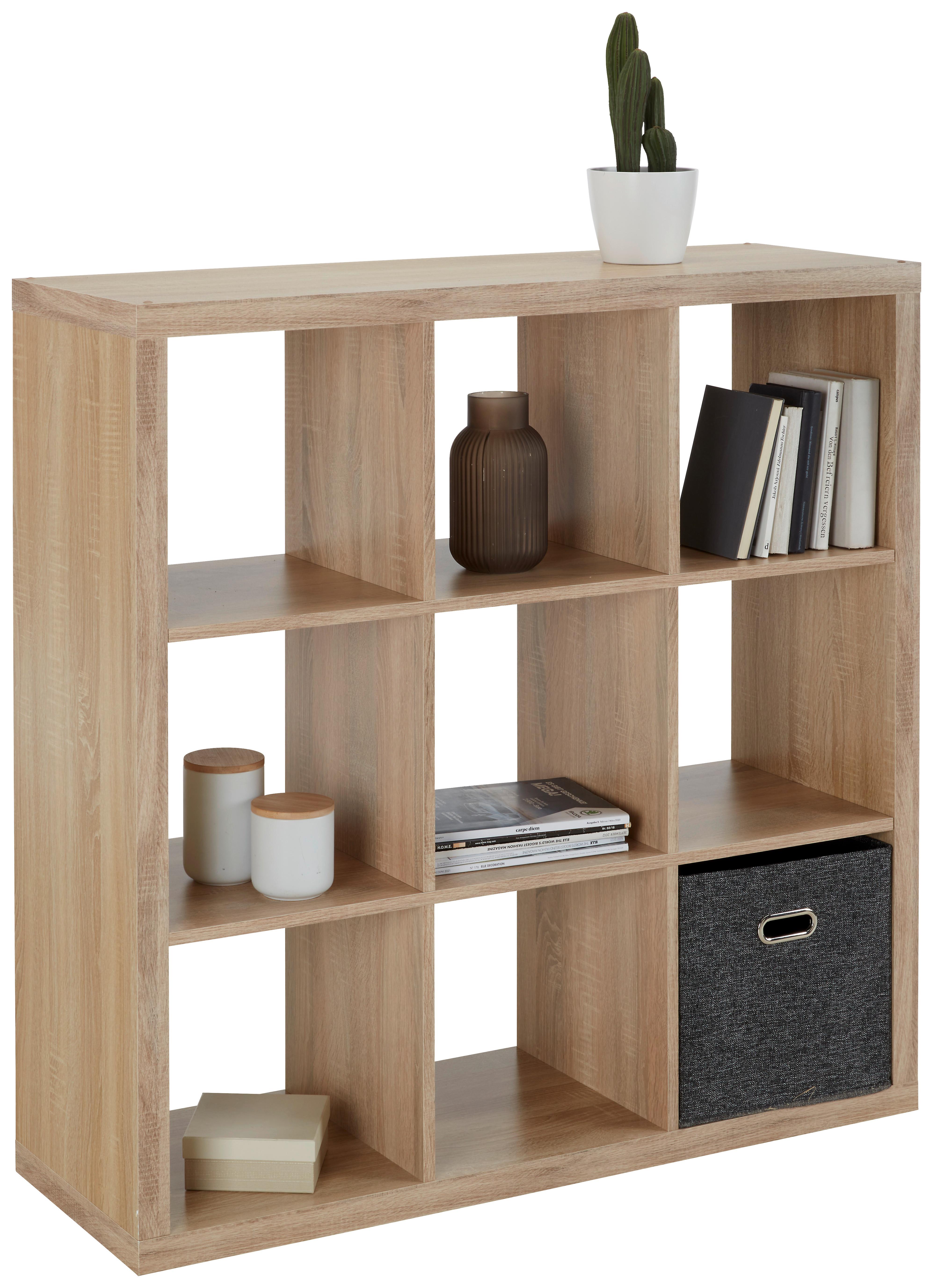 Raumteiler in Eichefarben - Sonoma Eiche, MODERN, Holzwerkstoff (112/112/38cm) - Based