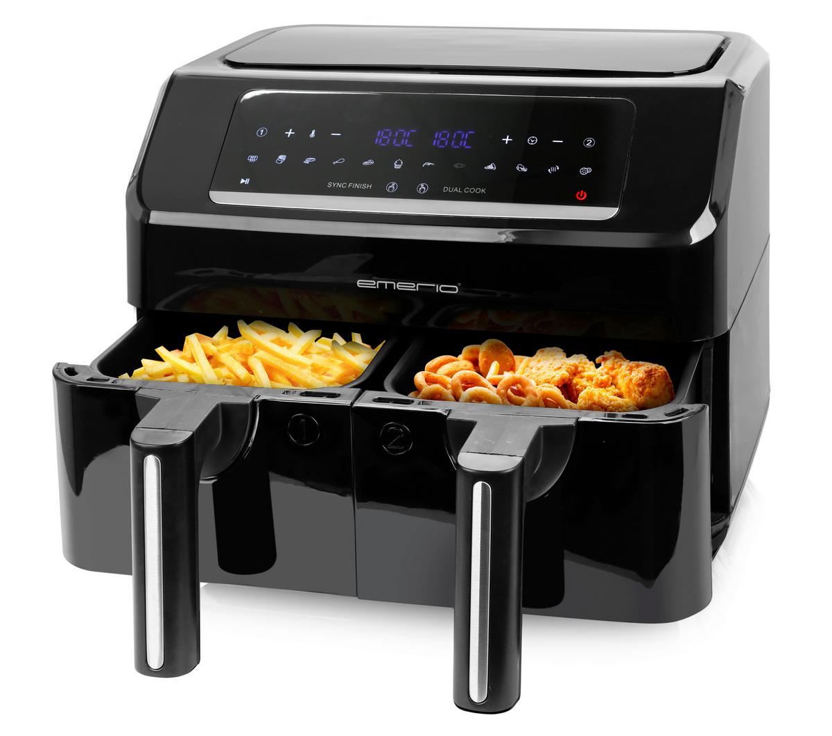FRYTKOWNICA BEZTŁUSZCZOWA PREMIUM FRYER - czarny, Basics, tworzywo sztuczne/metal (38/34,6/29,5cm) - EMERIO