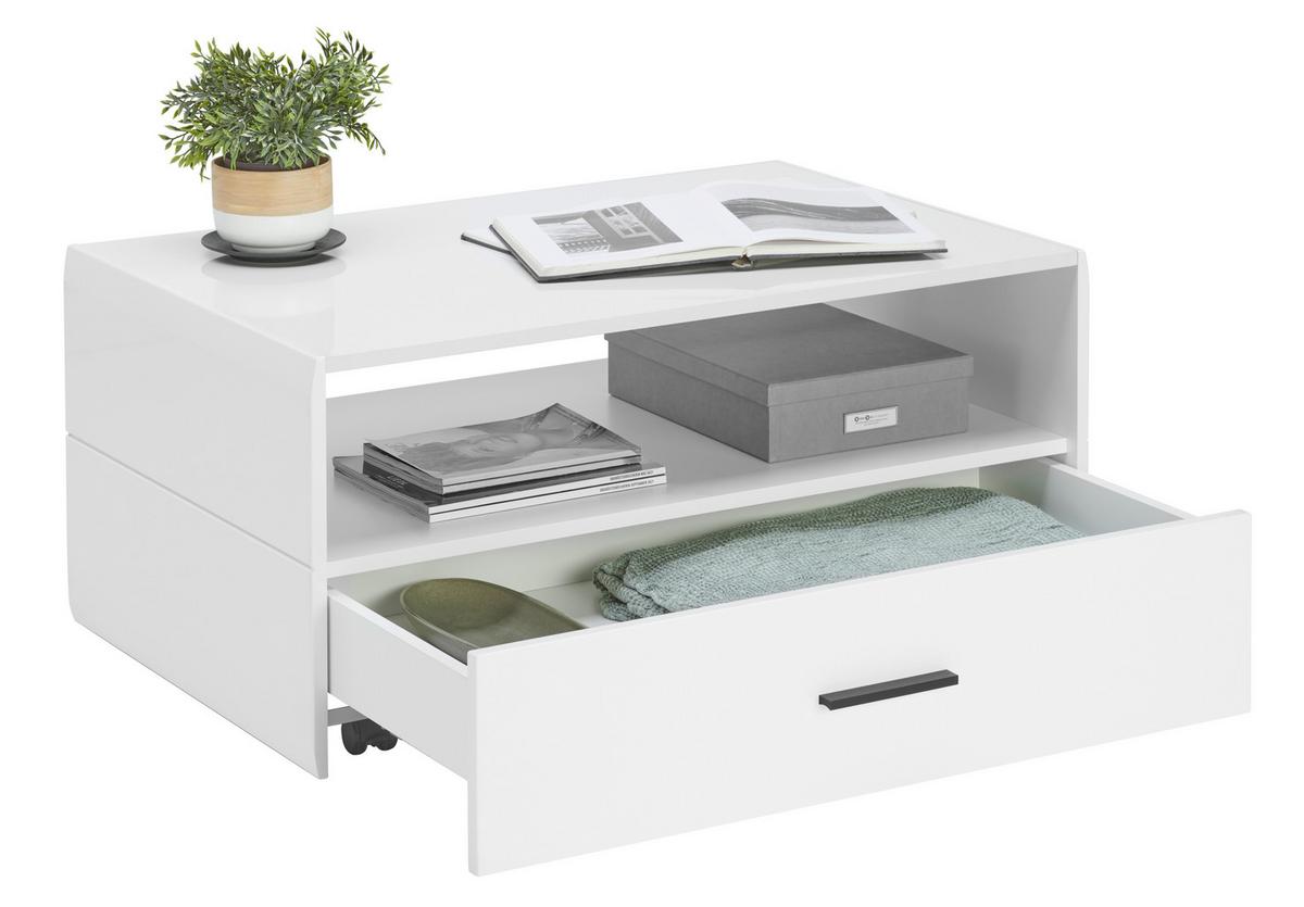 Klubska Miza Avanti, Bela - bela, Moderno, leseni material (93,2/42,7/60,2cm) - Hom`in