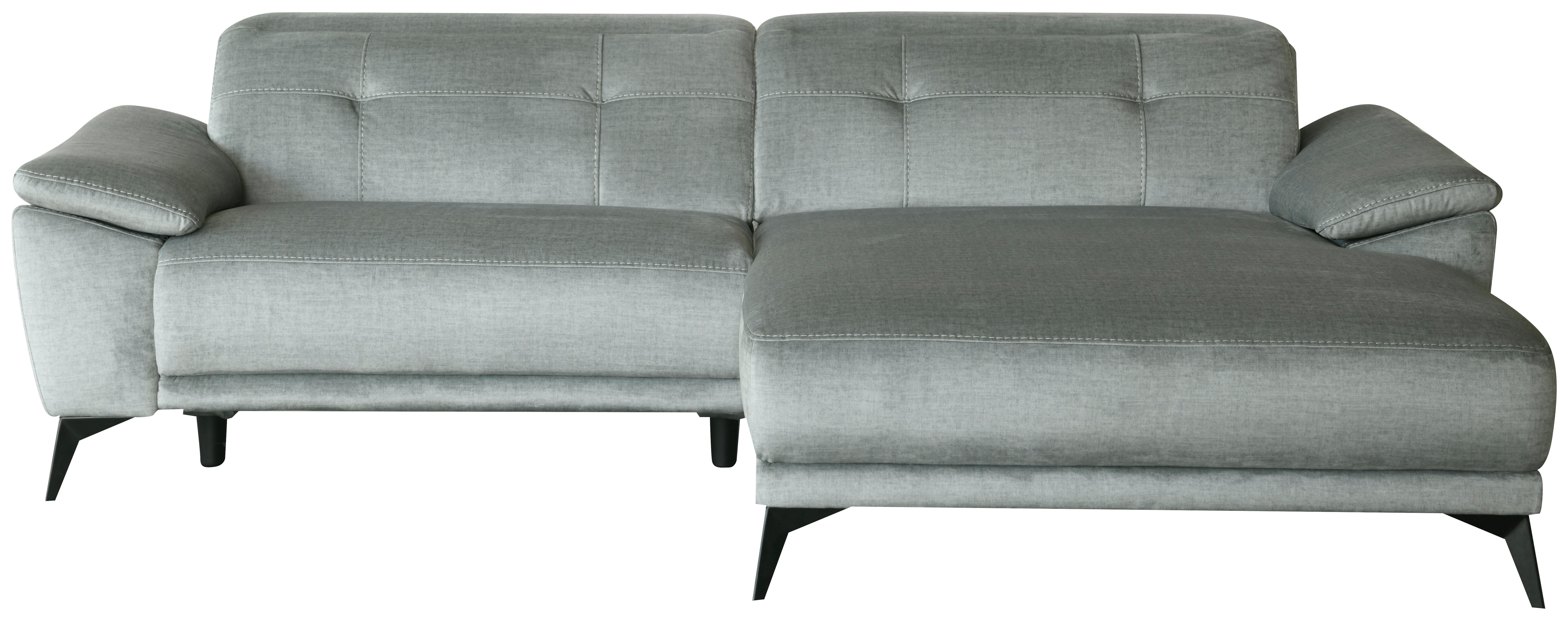 Canapea BONN - gri, Modern, lemn/metal (262/79/170cm)