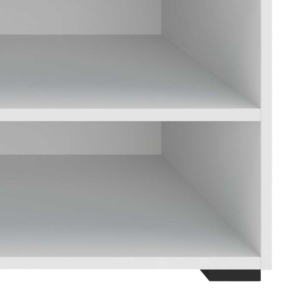 Regal Unit-Elements Maxi - bijela/crna, Moderno, drvni materijal (91,2/89,6/40cm) - Based