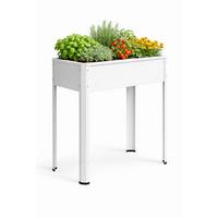 Hochbeet Vcm Hochbeet "balora L" - Weiss, Modern, Metall (80/80/35cm)