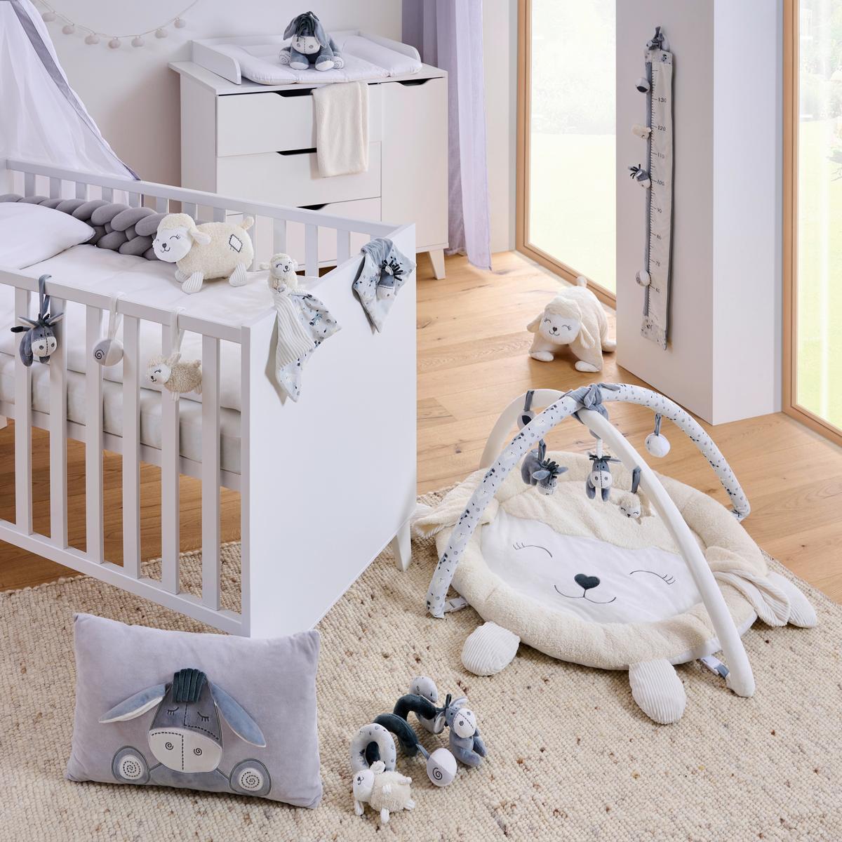 ŁUK Z ZABAWKAMI MOLLY - biały/kremowy, Basics, tkanina (80cm) - Patinio