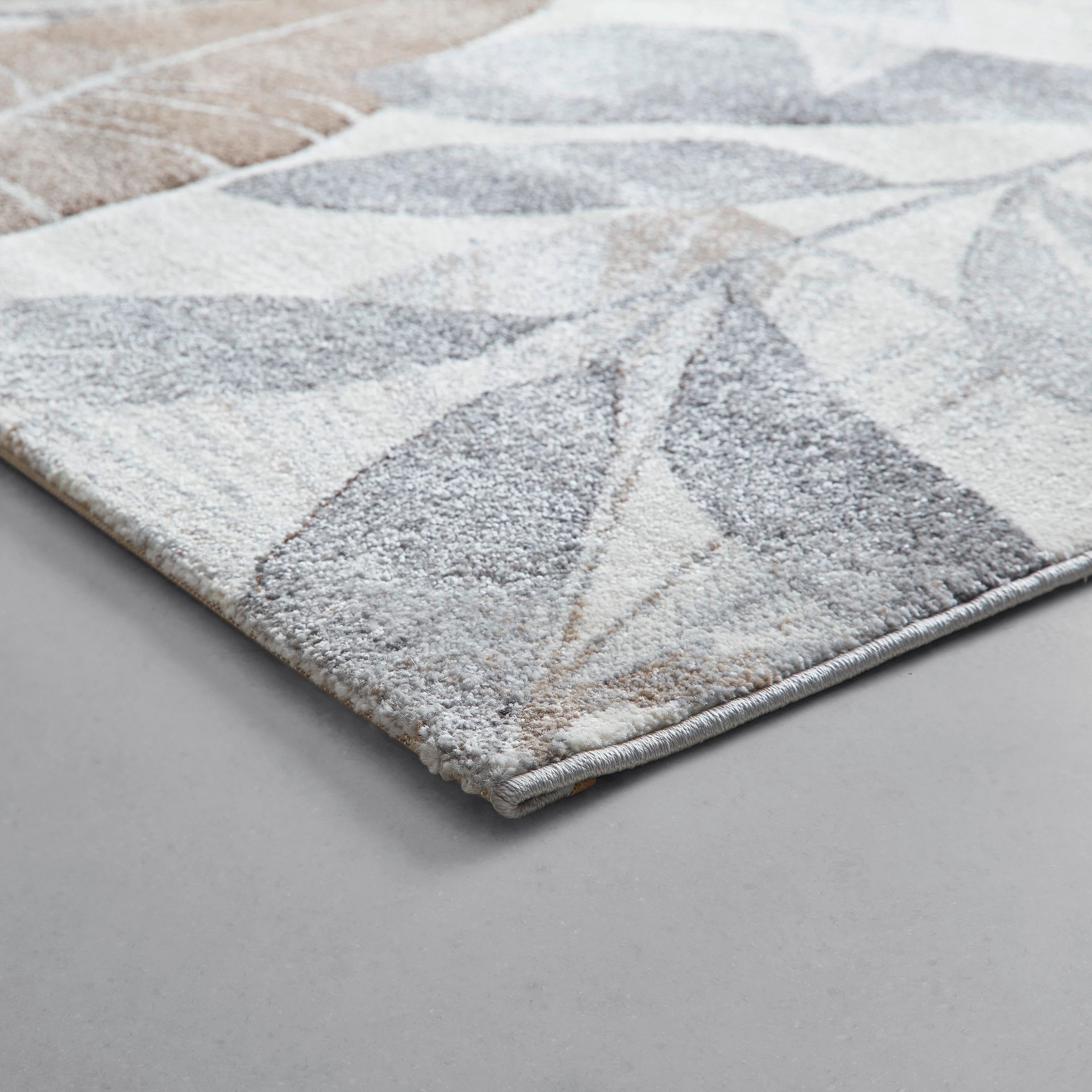 VÄVD MATTA FLORA 1 - cremefärgad, Modern, textil (80/150cm) - Mömax