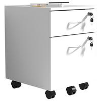 Predalnik Na Kolescih Baula M, Bela - srebrne barve/bela, Design, kovina/umetna masa (40/54/44cm) - MID.YOU