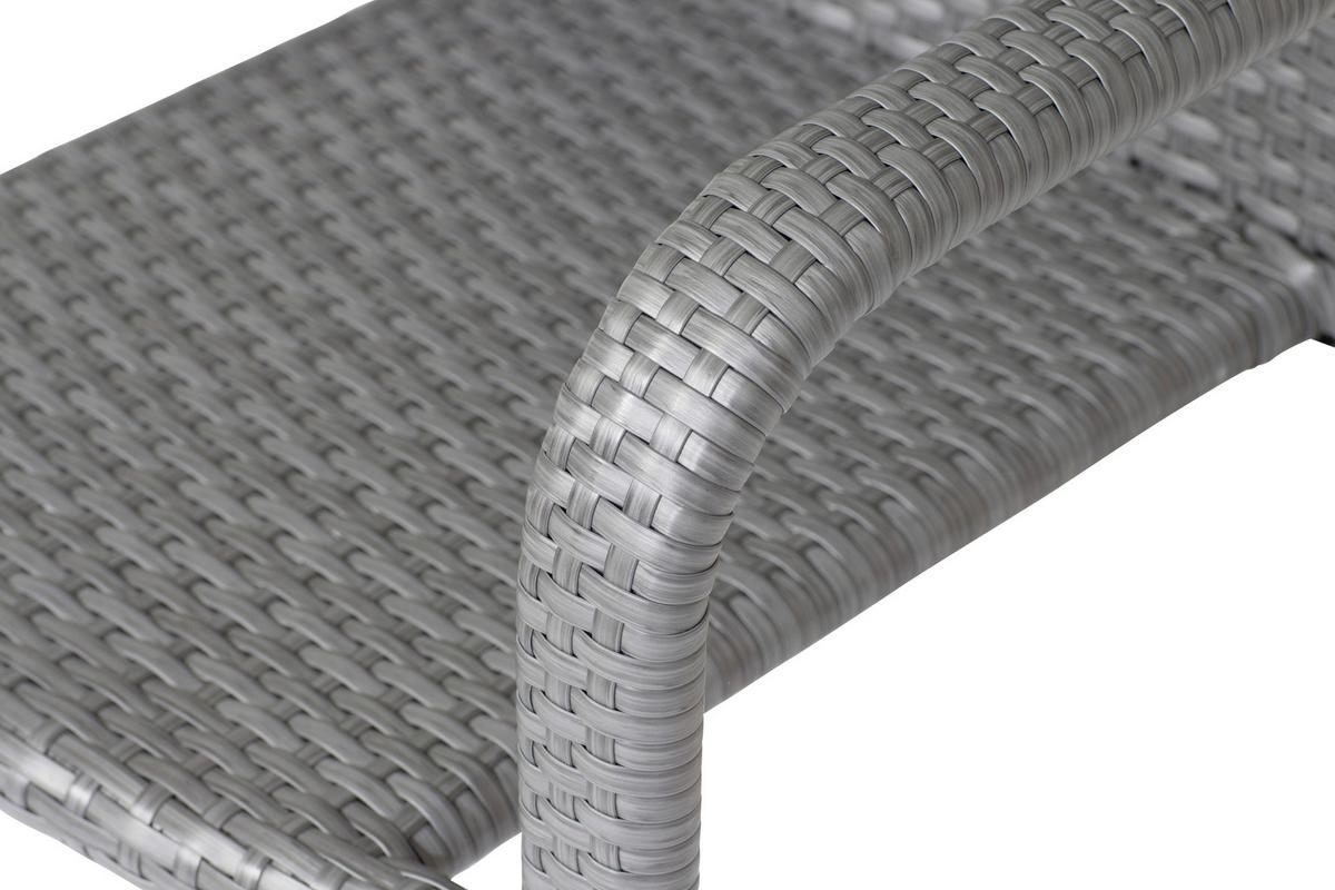 GARTENSESSEL-SET MINAS SESSEL-SET 2ER - Grau, MODERN, Kunststoff/Metall (56/83/60cm) - Gardenson