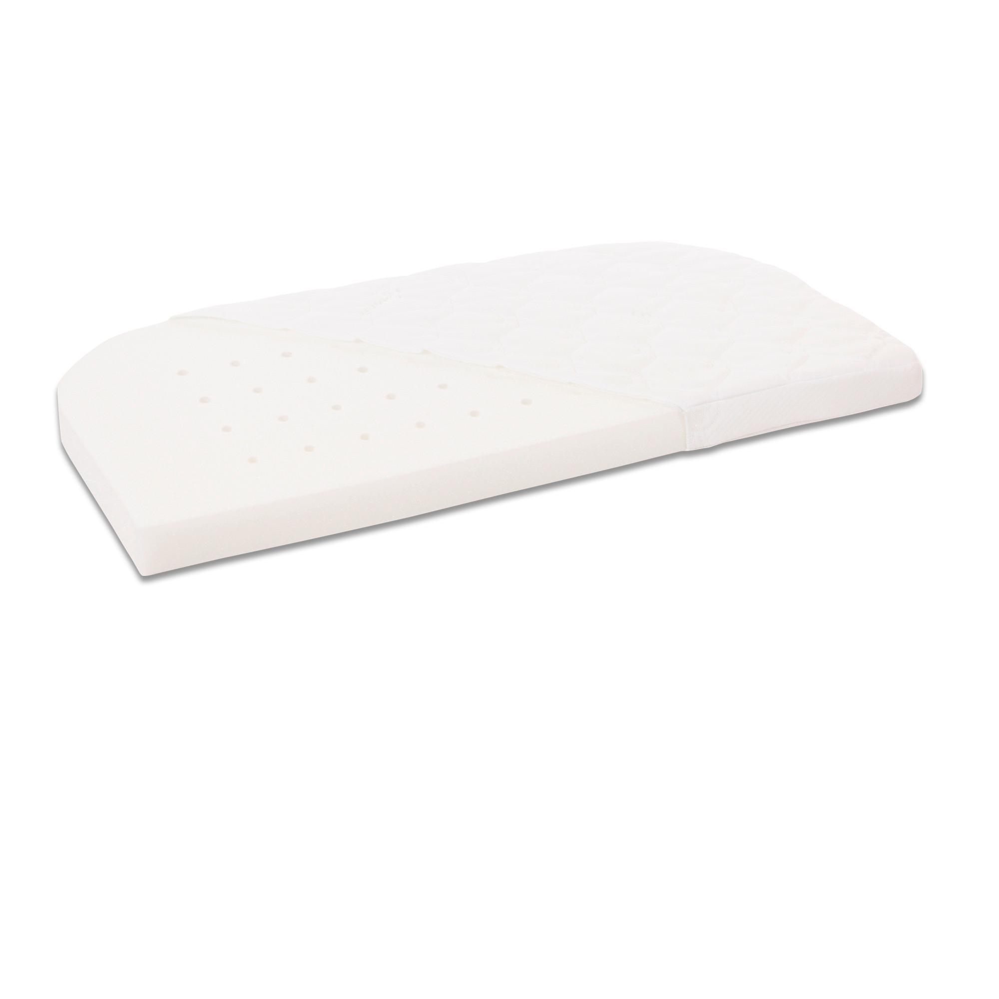 MATERAC DO ŁÓŻKA DOSTAWNEGO 100537 - biały, Basics, tkanina (81/41,5cm) - Babybay