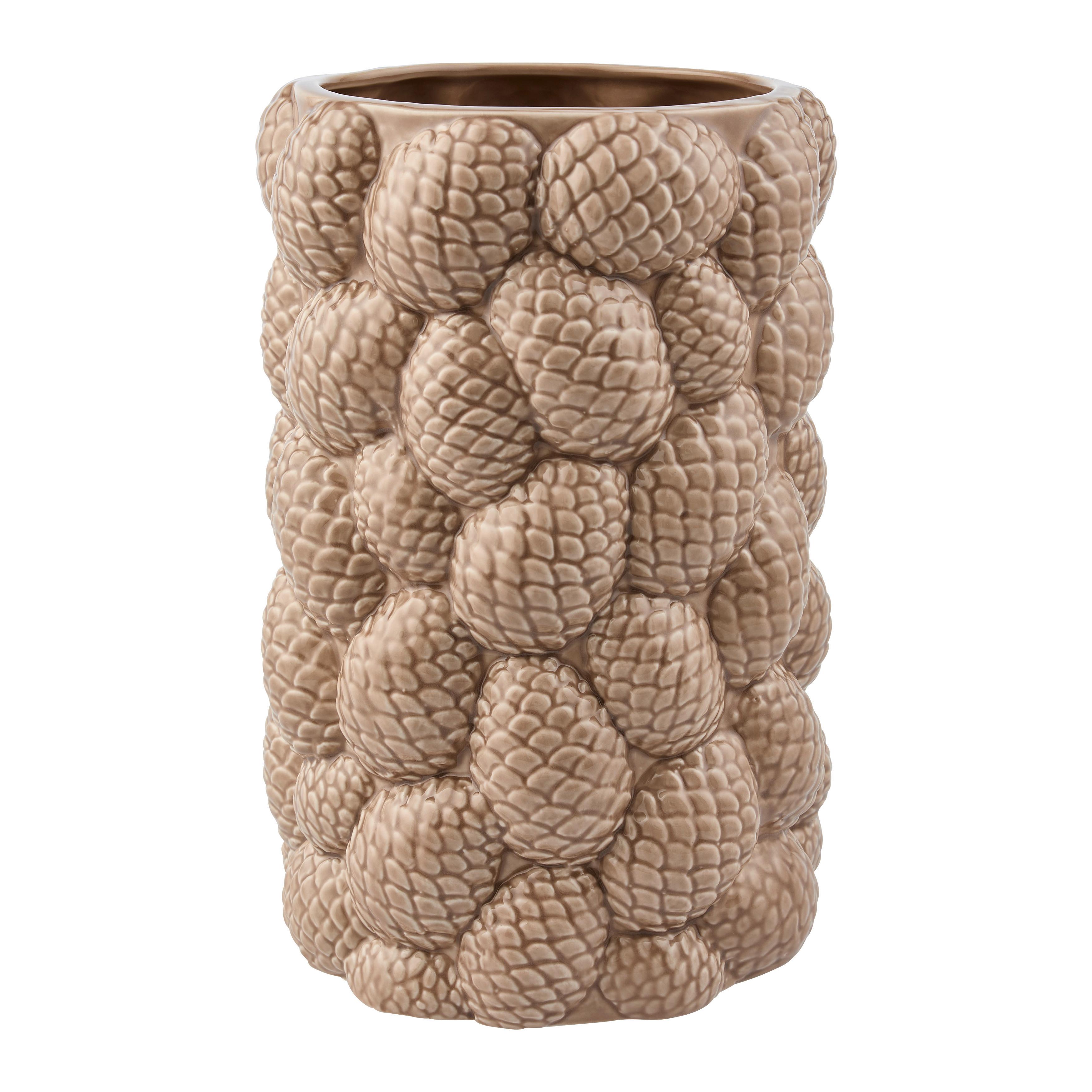 Vase Pinecone Braun - Braun, KONVENTIONELL, Keramik (18/27,5cm) - Mömax