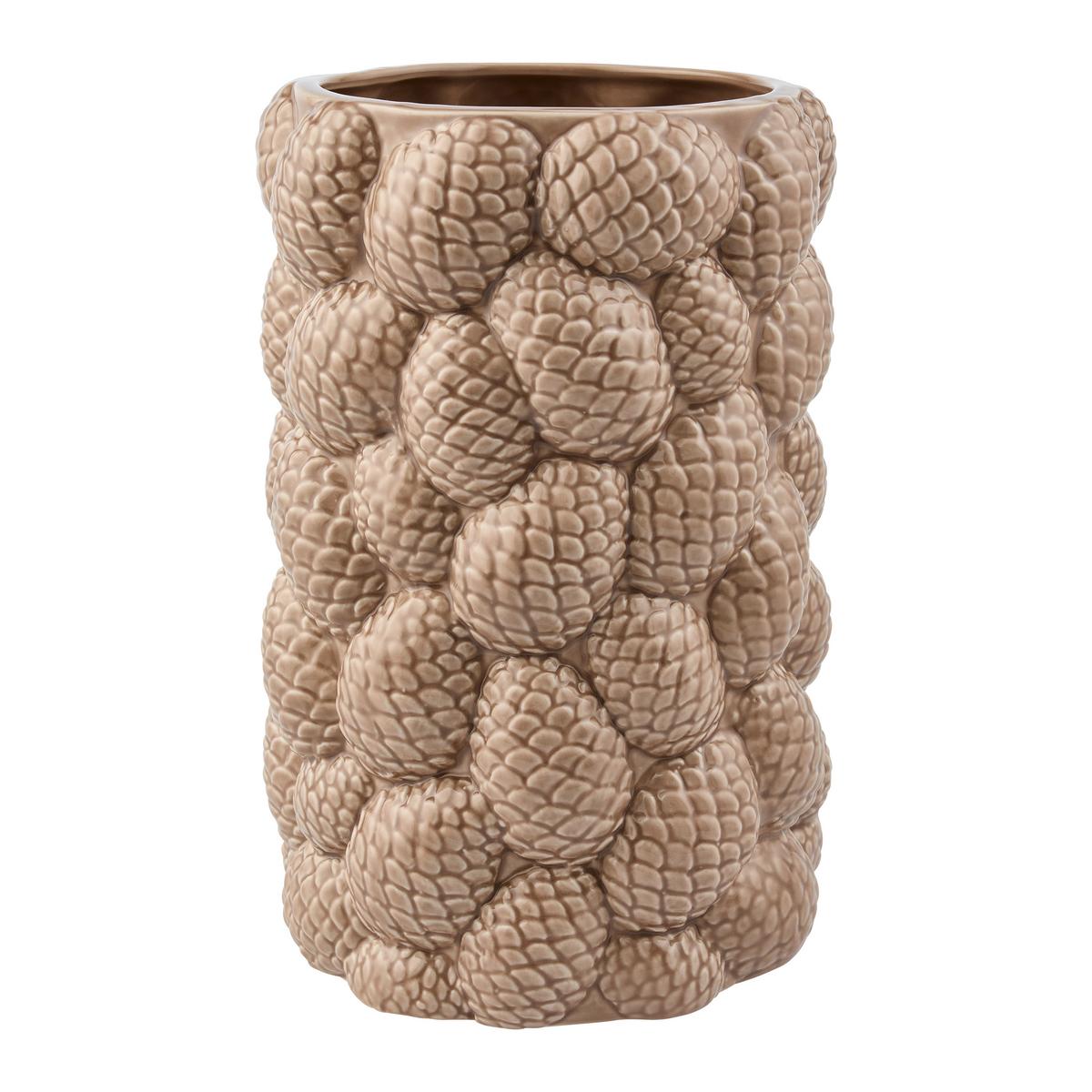 Vase Pinecone Braun - Braun, KONVENTIONELL, Keramik (18/27,5cm) - Mömax