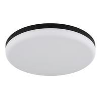 Led Stropna Svjetiljka Matthew - bijela/crna, Konvencionalno, plastika (30/5cm) - Globo