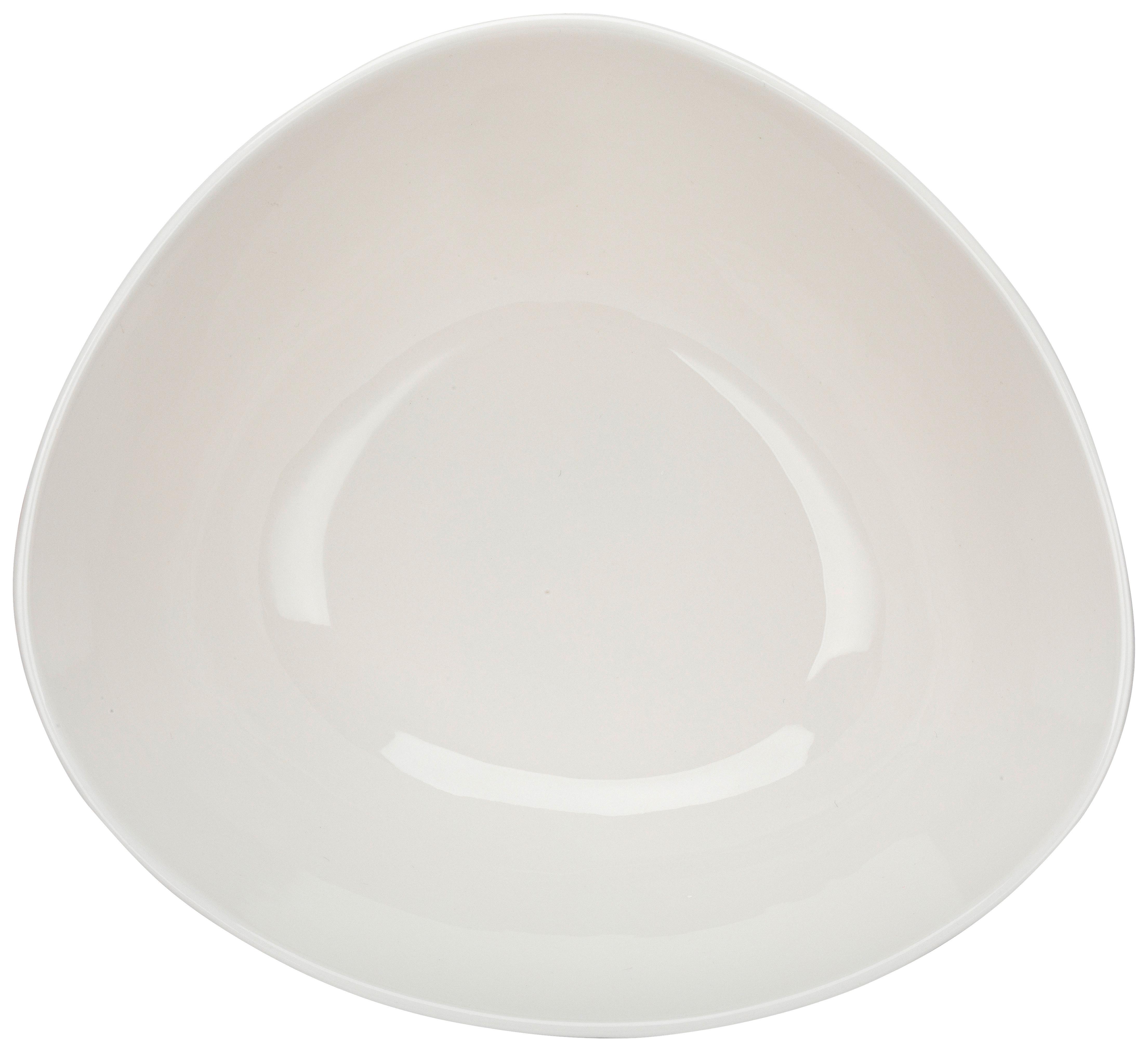 Salatschüssel Haruki in Weiß - Weiß, MODERN, Keramik (25,4/23,5/9,5cm) - Premium Living