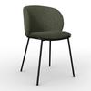 STOL MALEA - grön/svart, Modern, metall/trä (49/81/52cm) - Bessagi Home