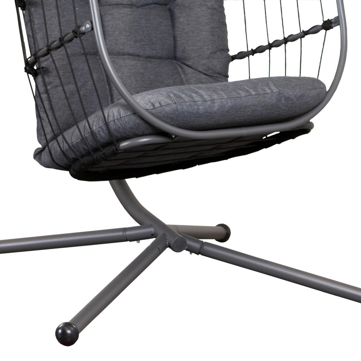 Viseči Stol Hoberg, Siva - siva, Basics, kovina - TV - Unser Original