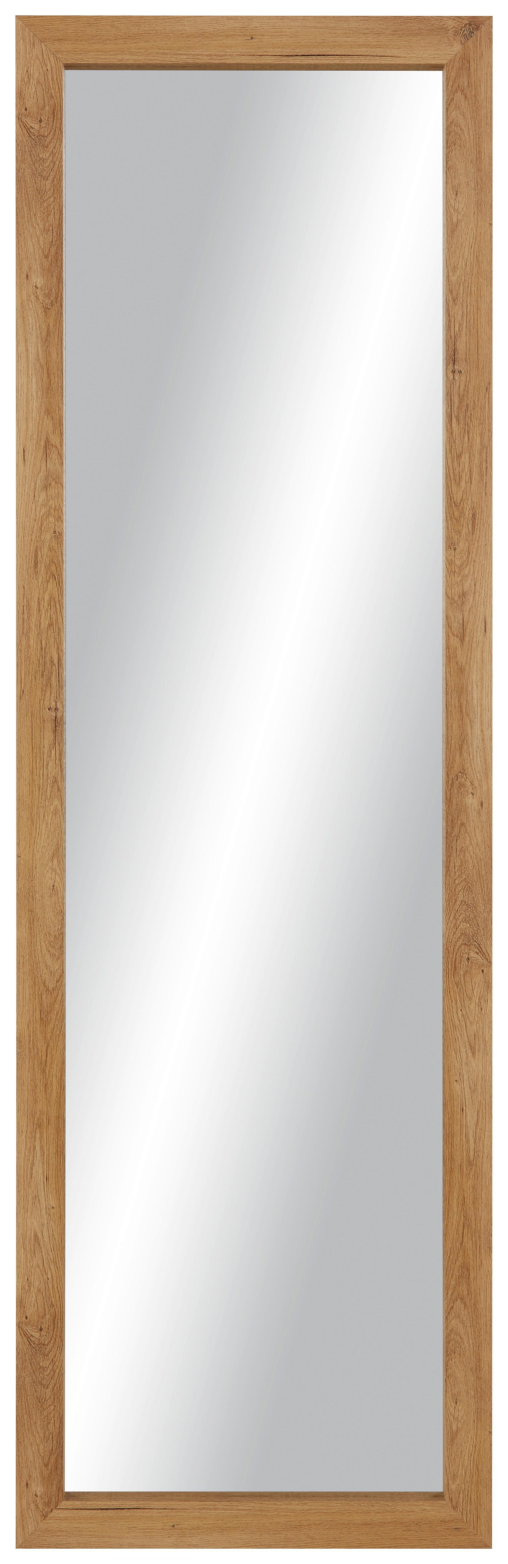 Stensko Ogledalo Tina, 160 X 50 Cm - barve hrasta, Konvencionalno, steklo/leseni material (50/160/3,5cm) - Mömax