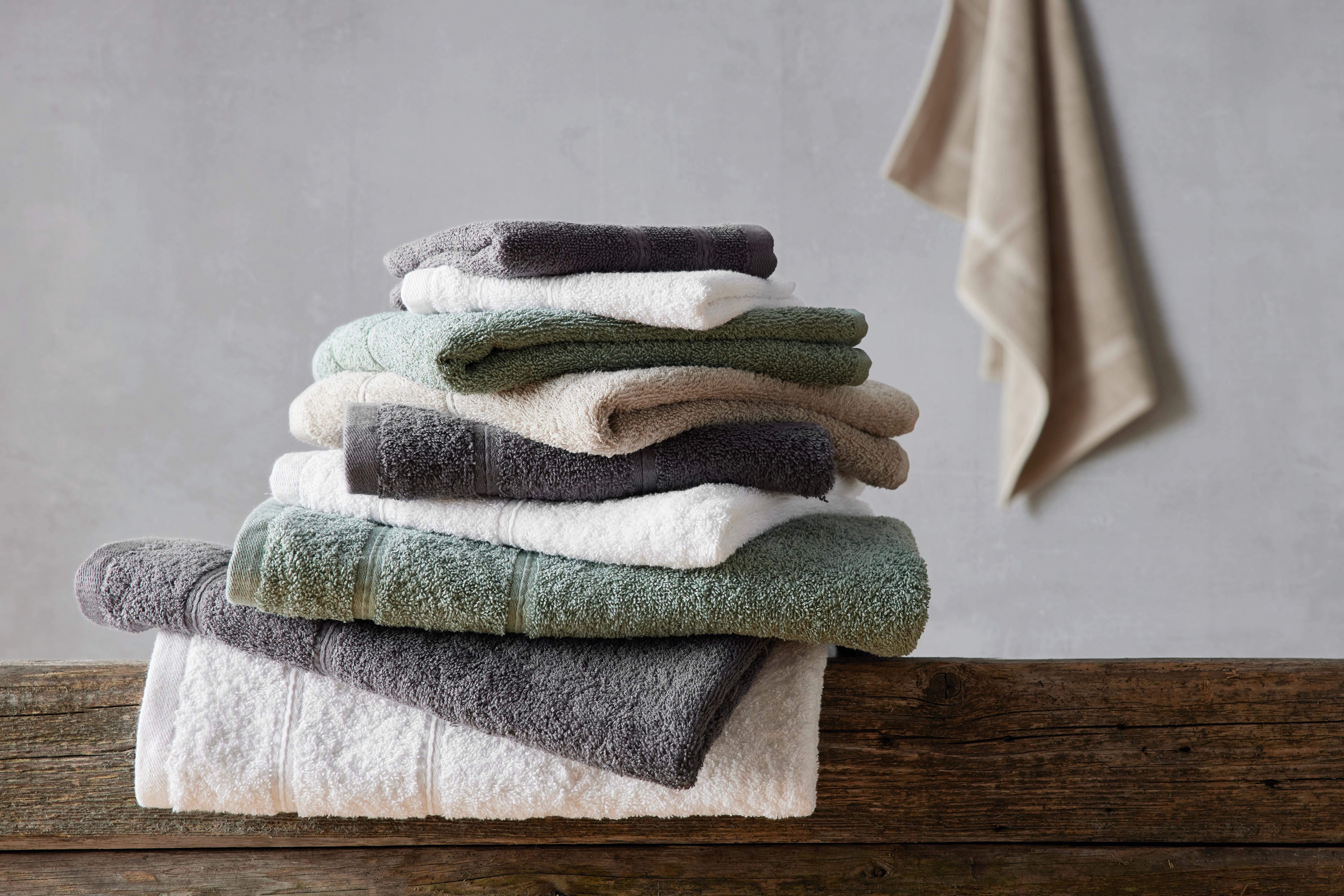Waschhandschuh Melanie in Grün - Grün, Textil (16/21cm) - Modern Living