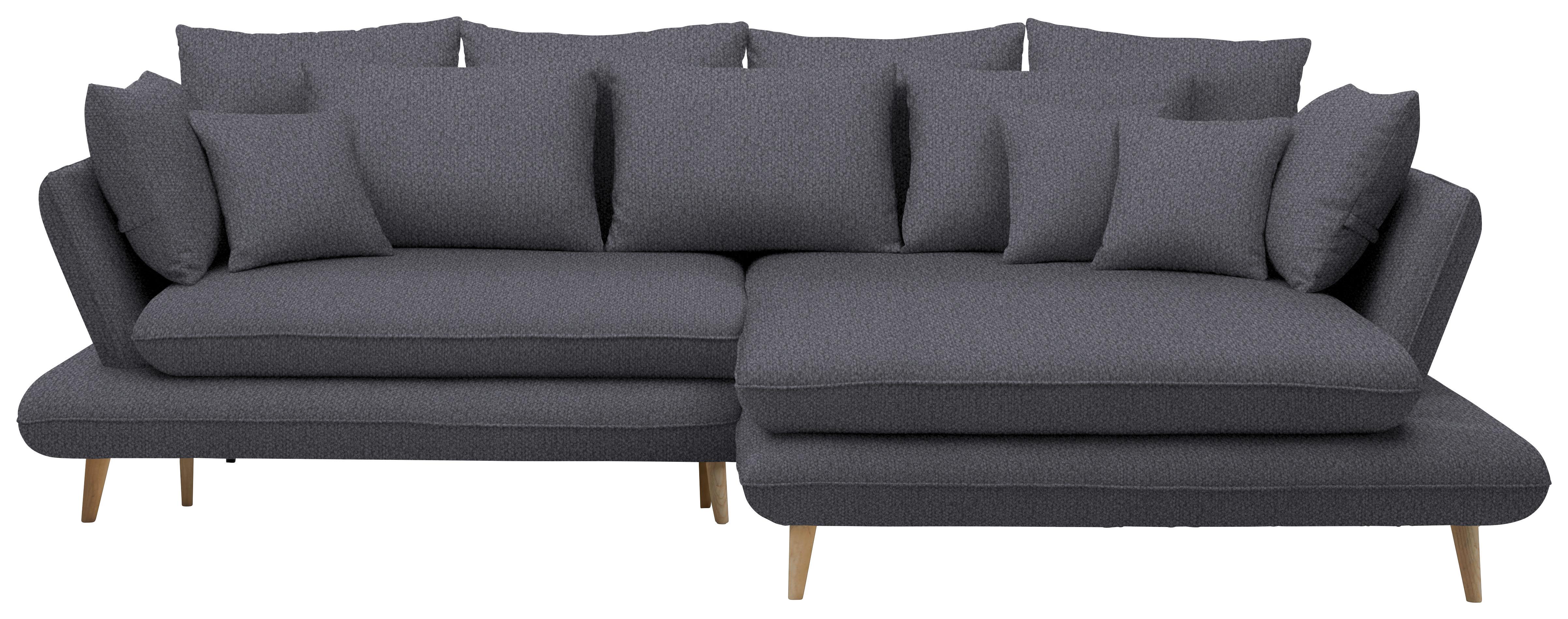 Kutna Garnitura Monte - tamno plava/prirodne boje, Romantično / ladanjski, tekstil/drvo (283/181cm) - Premium Living