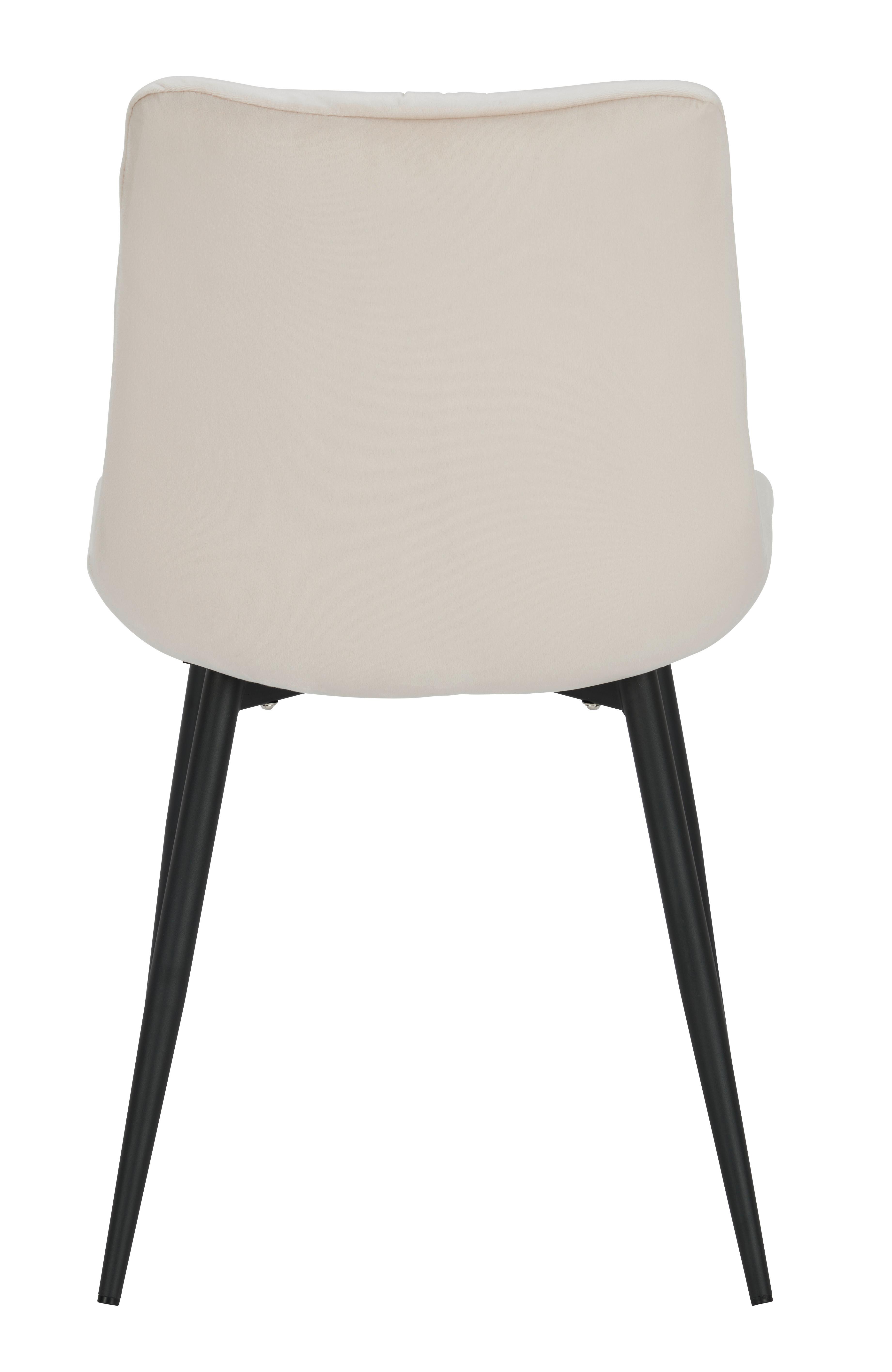 ZESTAW KRZESEŁ KÖLN - kremowy/czarny, Modern, metal/drewno (46/91/61cm) - Livetastic