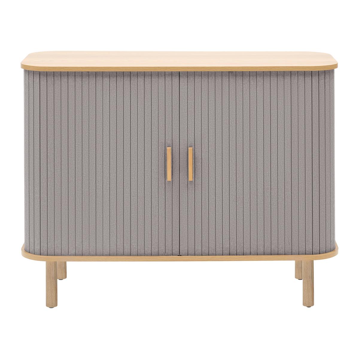 Kommode Arvid Grau/Naturfarben - Naturfarben/Grau, MODERN, Holz/Holzwerkstoff (100/75/40cm) - Mömax