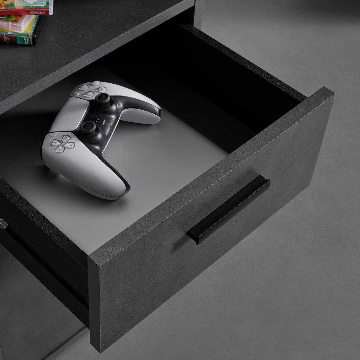 Gaming Tisch Zocker 1 in Materafarben - Modern, Holzwerkstoff/Kunststoff (180/92/68cm) - Mömax