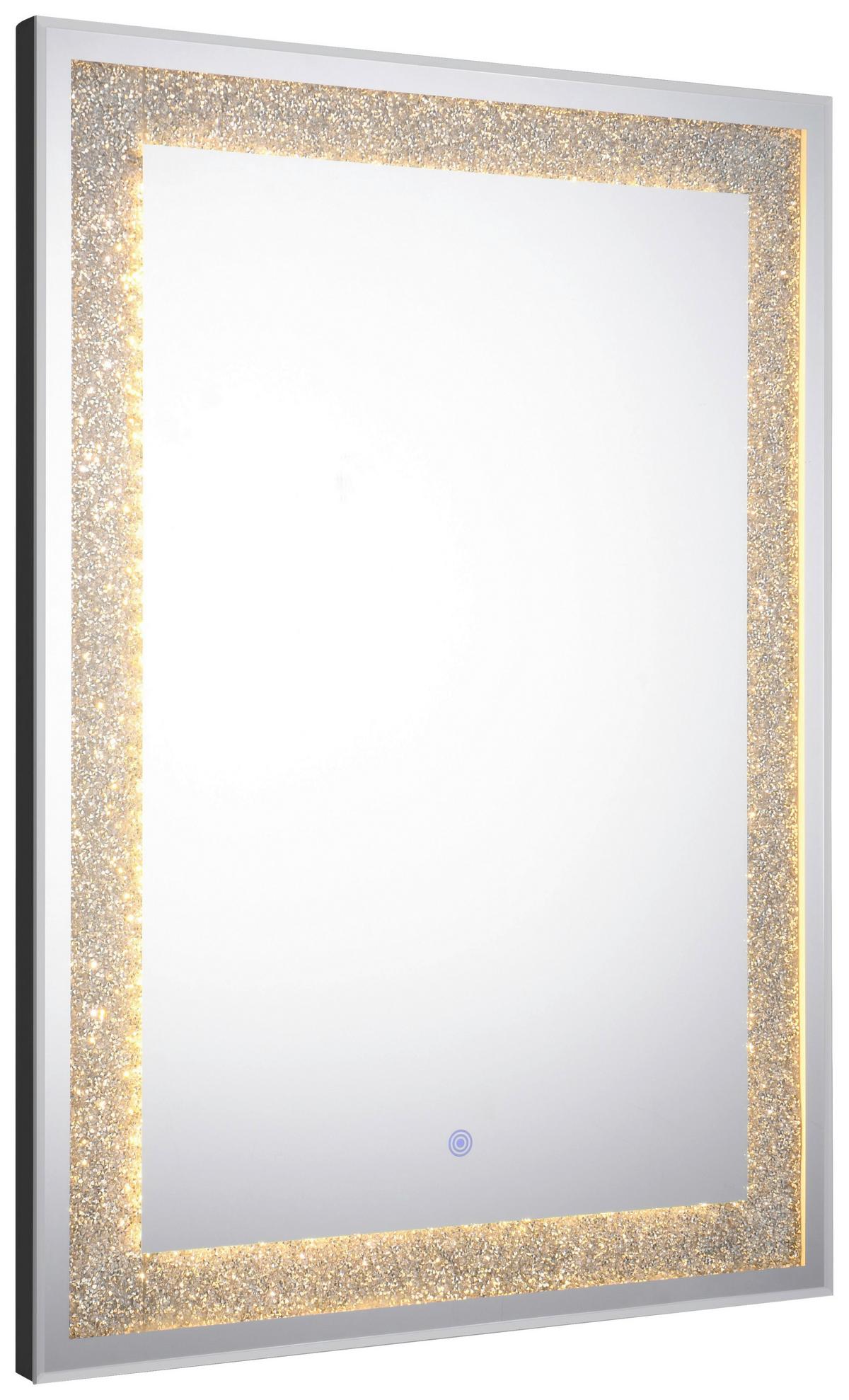 LUSTRO ŁAZIENKOWE HERMINE - kolor srebrny, Modern, szkło (50/70/3,5cm)