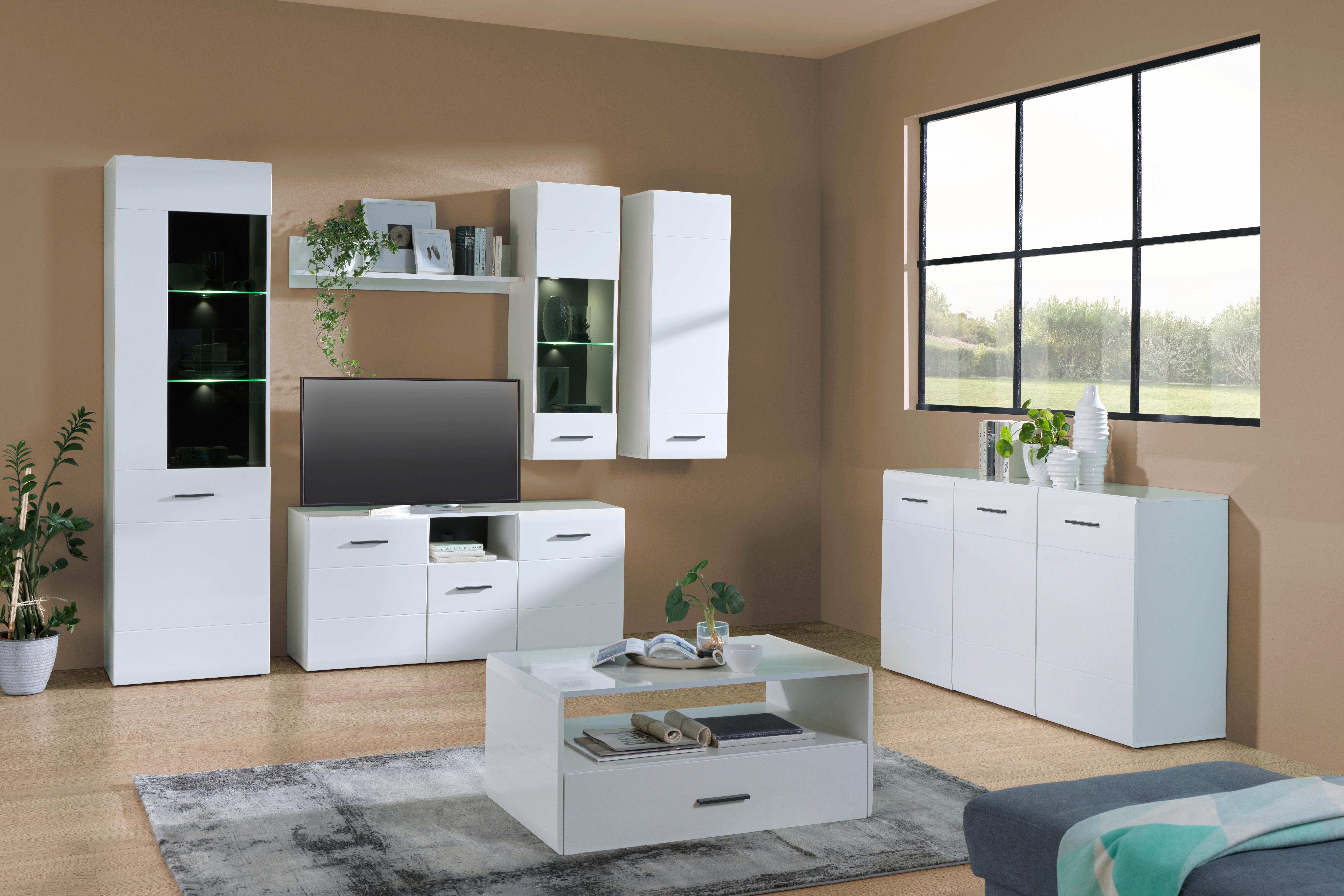 Stenska Polica Avanti, Bela - bela, Moderno, leseni material (150/22/20cm) - Hom`in