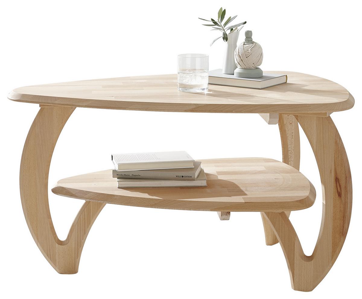 STOLIK KAWOWY MALMÖ - kolor bukowy, Konventionell, drewno (90/60/50cm) - Linea Natura