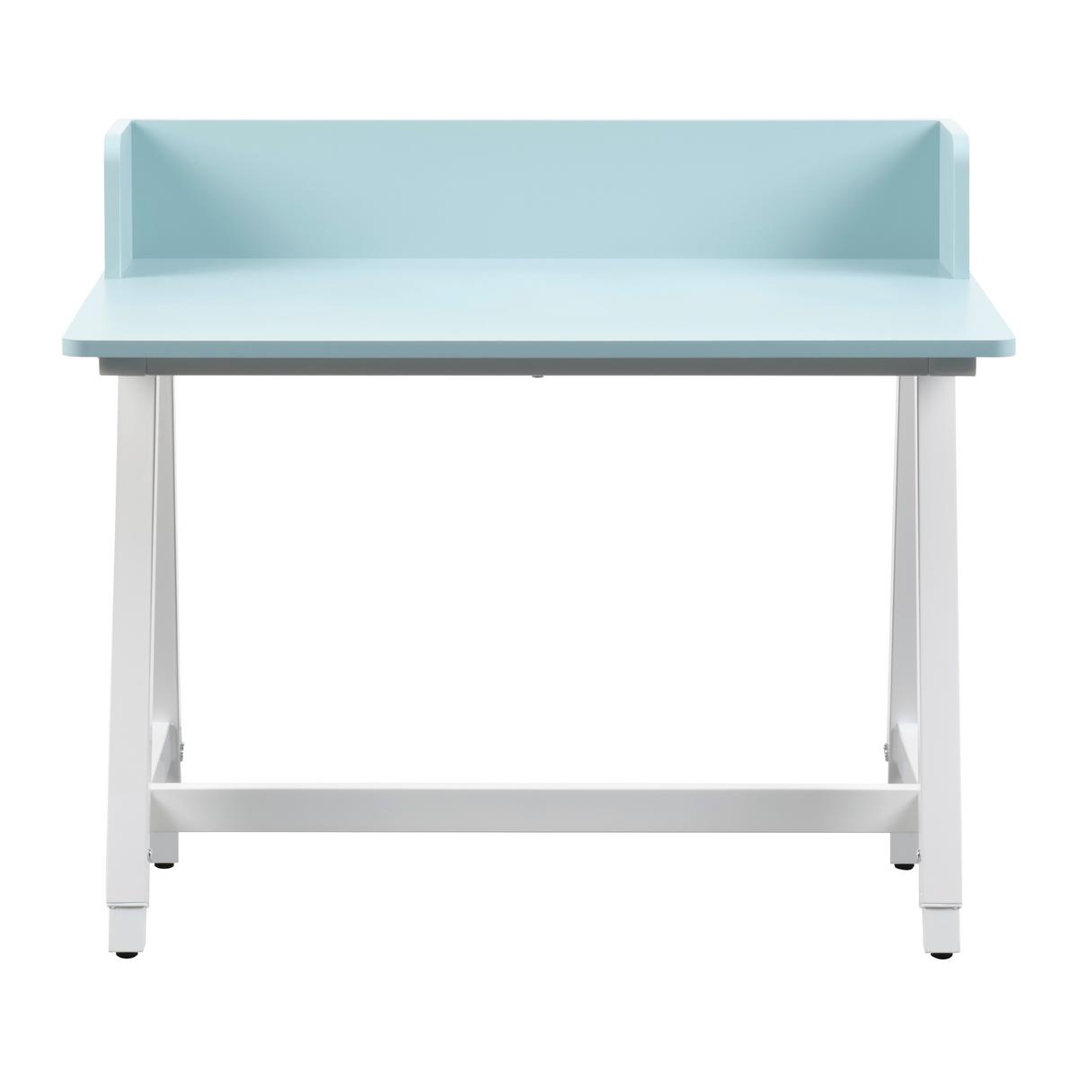 Schreibtisch Emmelie Weiss/Hellblau - Weiss/Hellblau, Modern, Holzwerkstoff/Metall (80/54-85/60cm) - Mömax