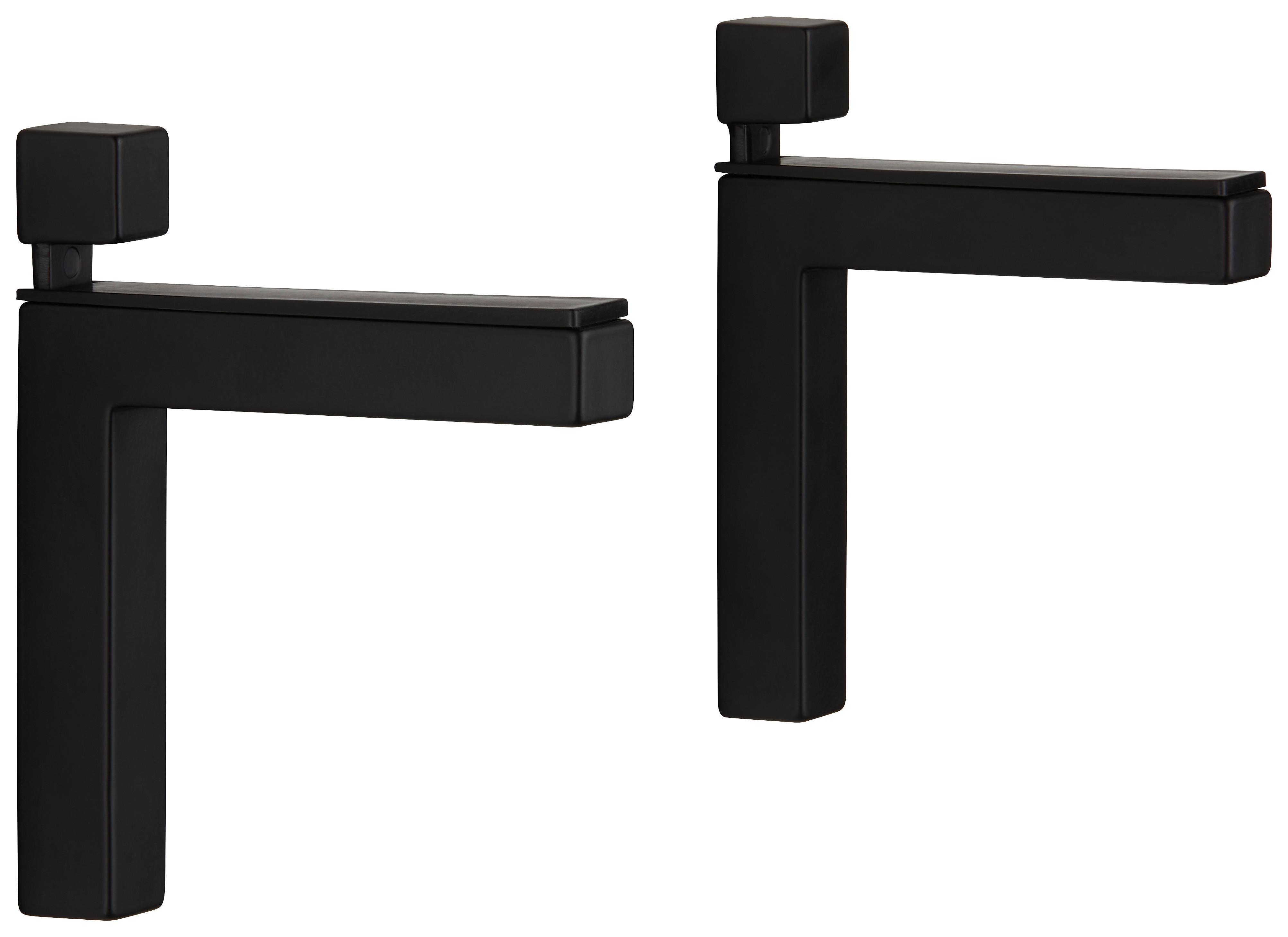 VÄGGHÅLLARE ELLE -SB- - svart, Modern, metall (2/12/10cm) - Mömax