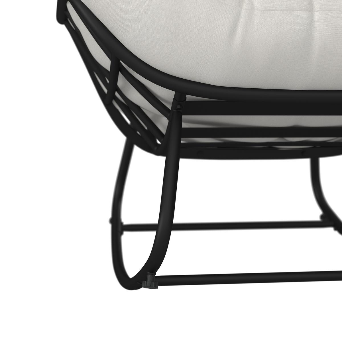 Set balcon Isabel - crem/negru, Modern, metal/textil - Bessagi Garden