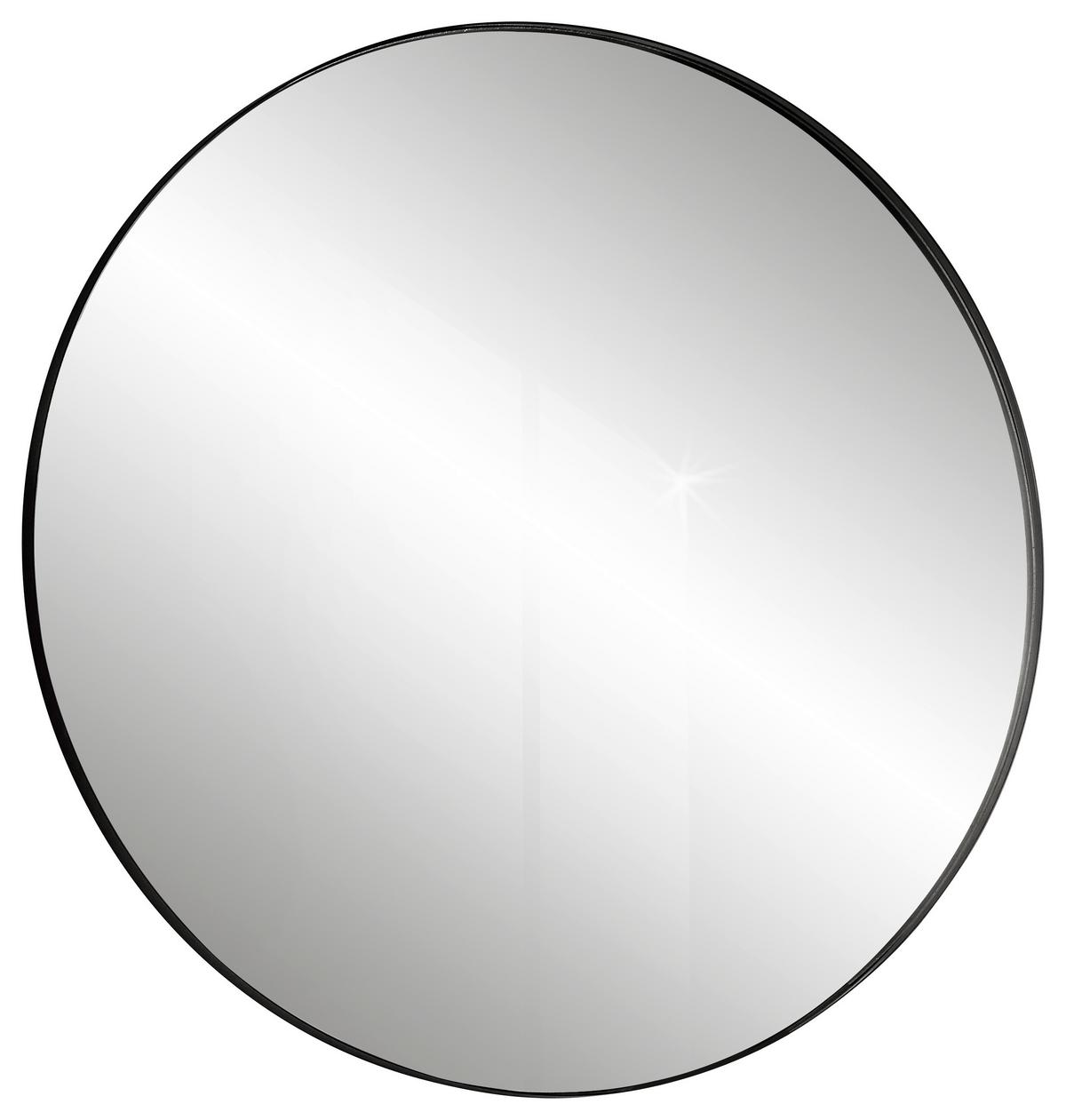 Oglindă de perete BRITTA - negru, Modern, sticlă/metal (80cm) - Modern Living