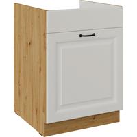 Baza Za Sudoper 60 1 Lad. Stilo - bijela/hrast Artisan, Moderno, drvni materijal/metal (60/82/52cm)