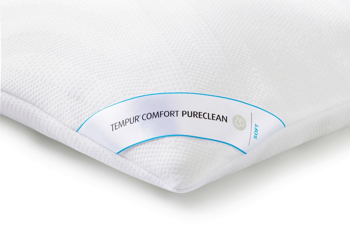 PODUSZKA POD KARK COMFORT SCHLAFKISSEN PURECLEAN - kremowy, Basics, tkanina (40/80cm) - Tempur