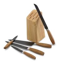 Messerblock Carmo in Akazienfarben - Akaziefarben, Basics, Holz (22,7cm) - Echtwerk