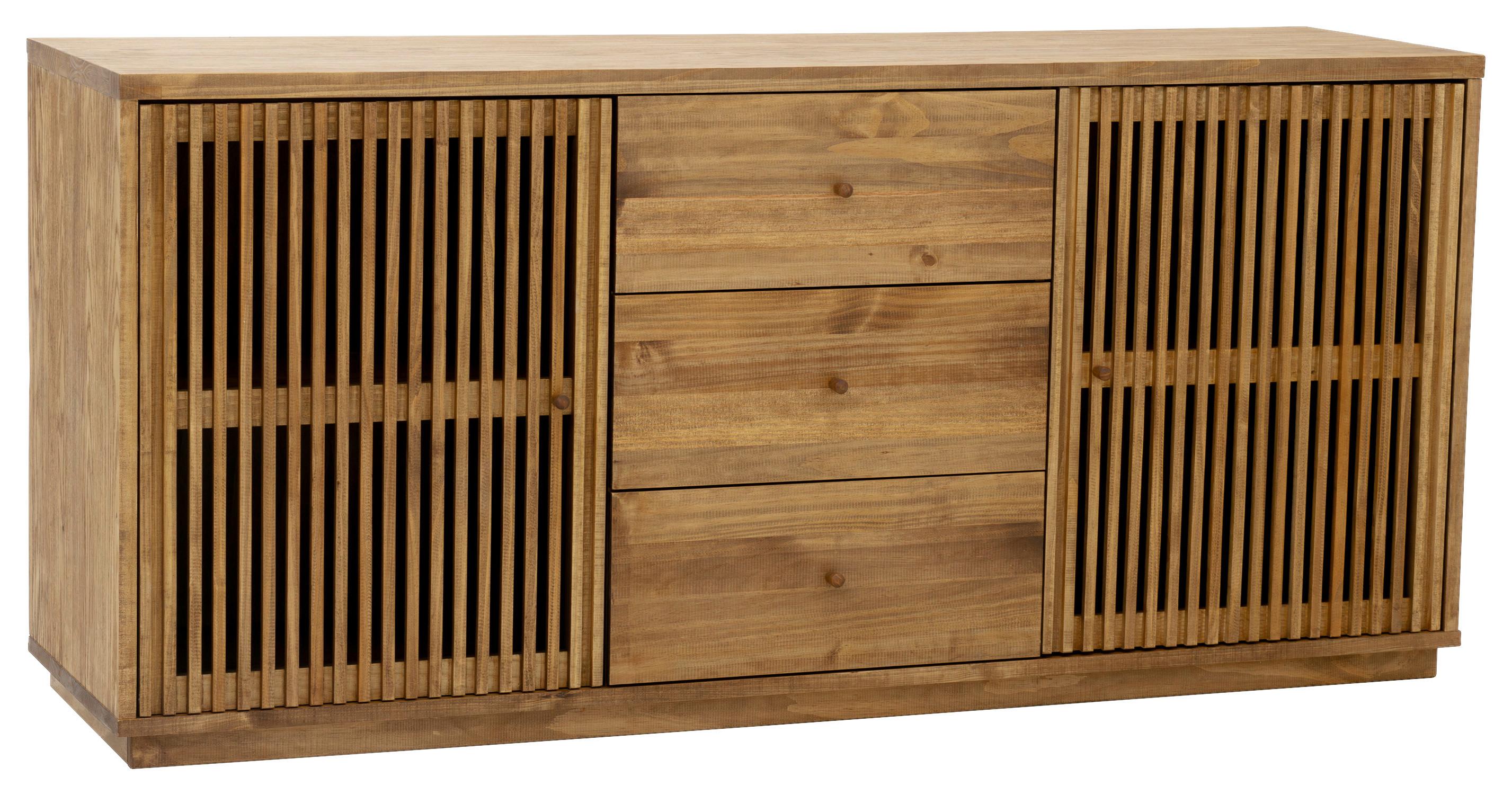 KOMODA SZEROKA EQUATORIA - kolor dębowy, Modern, materiał drewnopochodny/drewno (182/84/50cm) - MID.YOU