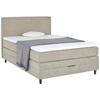 Boxspring Krevet Kleopatra - taupe, Konvencionalno, drvni materijal/tekstil (140/200cm) - Modern Living